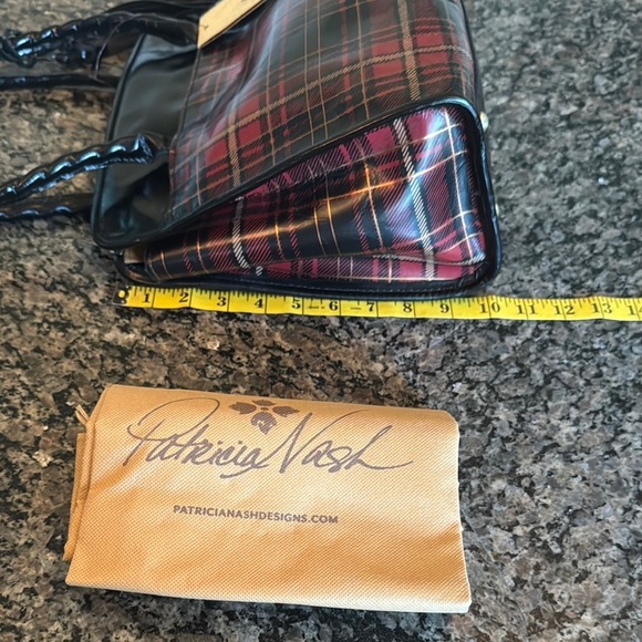 Patricia Nash Classic Black and Red Plaid Shoulder Bag NWT - Picture 10 of 15